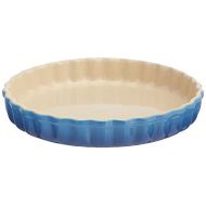 Le Creuset PG0600-2459 Stoneware Tart Dish, 1.45-Quart, Marseille