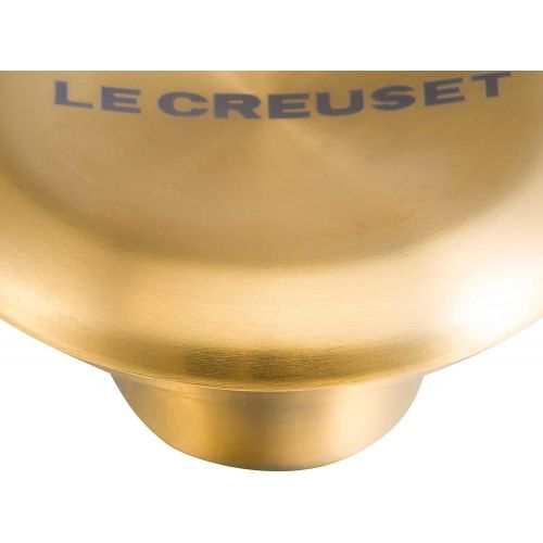 르크루제 Le Creuset LS9435-47 Signature Stainless Steel Knob, Medium, Gold