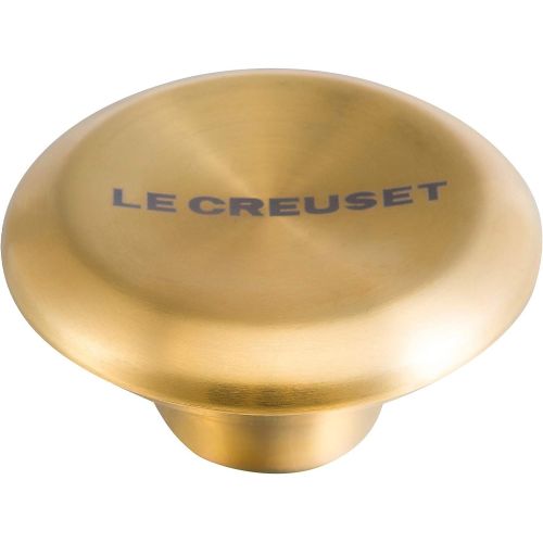 르크루제 Le Creuset LS9435-47 Signature Stainless Steel Knob, Medium, Gold