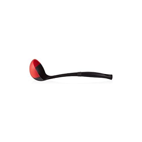 르크루제 Le Creuset of America VE300-67 Le Creuset Revolution Bi-Material Ladle - Cherry, Cerise Red