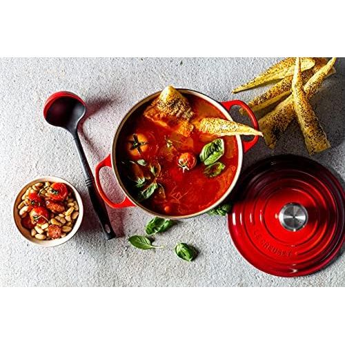 르크루제 Le Creuset of America VE300-67 Le Creuset Revolution Bi-Material Ladle - Cherry, Cerise Red