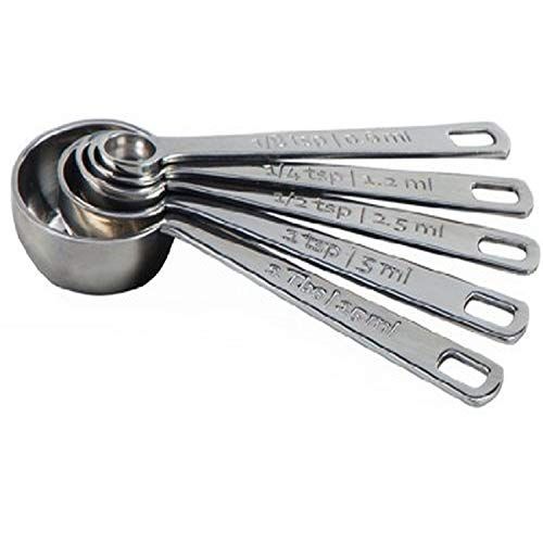 르크루제 Le Creuset SSA2520 Stainless Steel Measuring Spoons, Set of 5