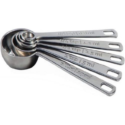 르크루제 Le Creuset SSA2520 Stainless Steel Measuring Spoons, Set of 5