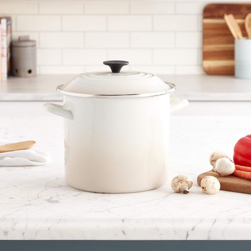 르크루제 Le Creuset N5100-22716 Stockpot-Meringue, 8 QT