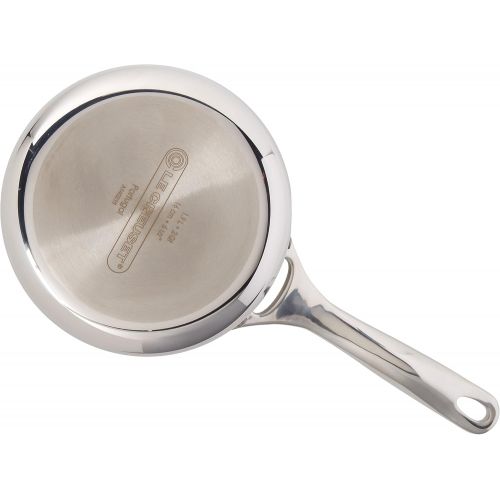 르크루제 Le Creuset SSP1100-16 Tri-Ply Stainless Steel Saucepan with Lid, 2-Quart