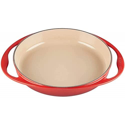 르크루제 Le Creuset L2129-2567 Enameled Cast Iron Tatin Dish, 2 quart, Cerise