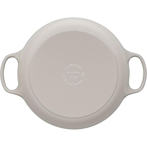 르크루제 Le Creuset LS2532-30716SS Signature Braiser, 3.5 QT, Meringue