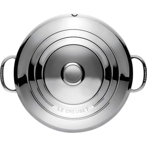 르크루제 Le CreusetSSP8100-30 Tri-Ply Stainless Steel Braiser with Lid, 5-Quart