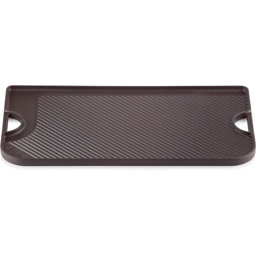 르크루제 Le Creuset L2066-20 Enameled Giant Reversible Grill/Griddle Cast Iron, 18.5, Matte Black