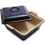 Le Creuset PG0805-2678 Heritage Stoneware Covered Square Casserole, 2-1/2-Quart, Indigo