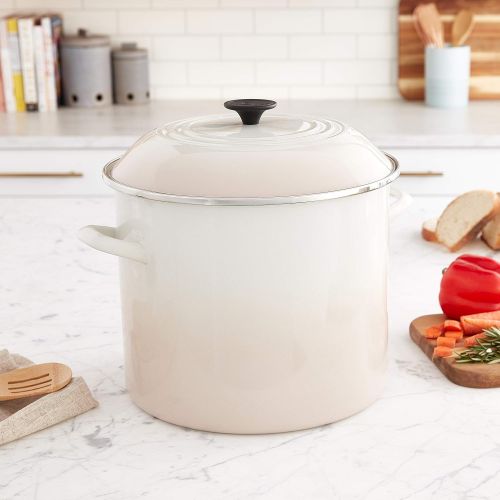 르크루제 Le Creuset N5100-28716 Stockpot-Meringue, 16 QT