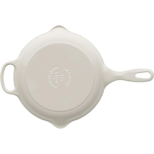 르크루제 Le Creuset LS2024-23716 Signature Iron Handle Skillet, 9 (1-3/8 QT), Meringue