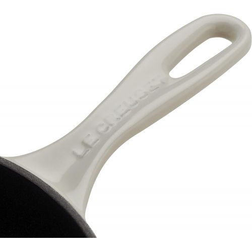 르크루제 Le Creuset LS2024-23716 Signature Iron Handle Skillet, 9 (1-3/8 QT), Meringue