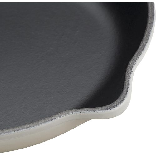 르크루제 Le Creuset LS2024-23716 Signature Iron Handle Skillet, 9 (1-3/8 QT), Meringue