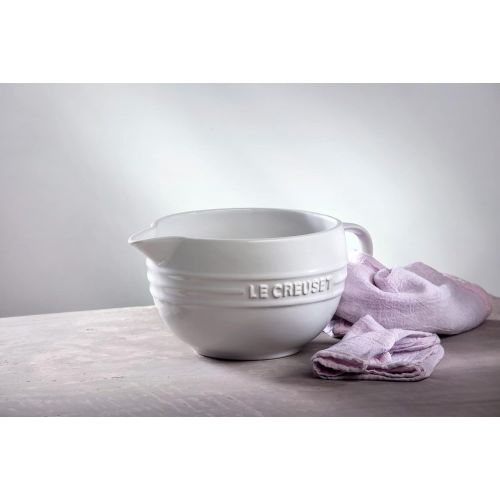 르크루제 Le Creuset Unisex 2 Qt Batter Bowl White