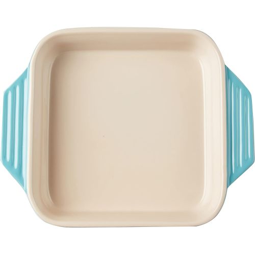 르크루제 Le Creuset PG1057S-2417 Stoneware Square Dish, 9.5-Inch, Caribbean