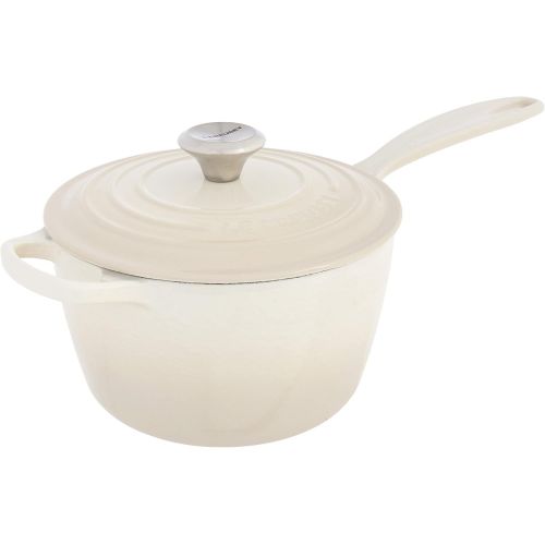 르크루제 Le Creuset LS2518-18716SS Signature Saucepan, 2.25 QT, Meringue