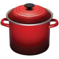 Le Creuset Enamel-on-Steel 8-Quart Covered Stockpot, Cerise (Cherry Red)