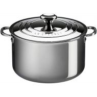 Le Creuset SSP3100-24 Tri-Ply Stainless Steel Stockpot with Lid, 7-Quart