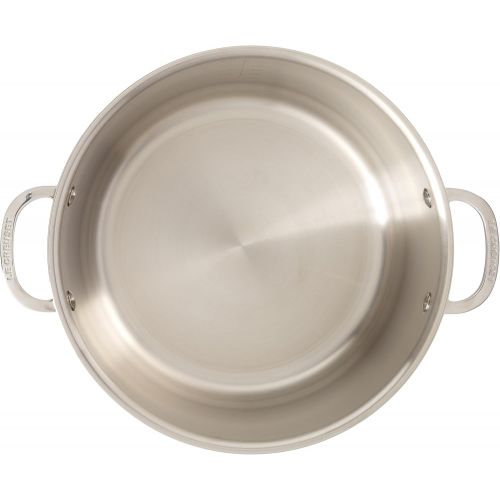 르크루제 Le Creuset SSP3100-24 Tri-Ply Stainless Steel Stockpot with Lid, 7-Quart