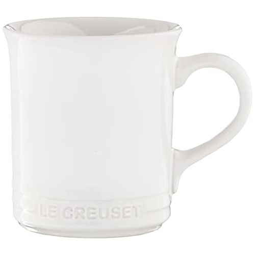 르크루제 Le Creuset PG90433A-0016 Stoneware Mug, Set of 4, 14-Ounce, White