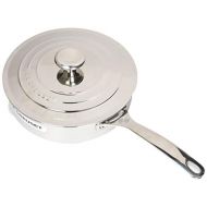 Le Creuset SSP5100-24 Tri-Ply Stainless Steel Saute Pan with Lid, 3-Quart
