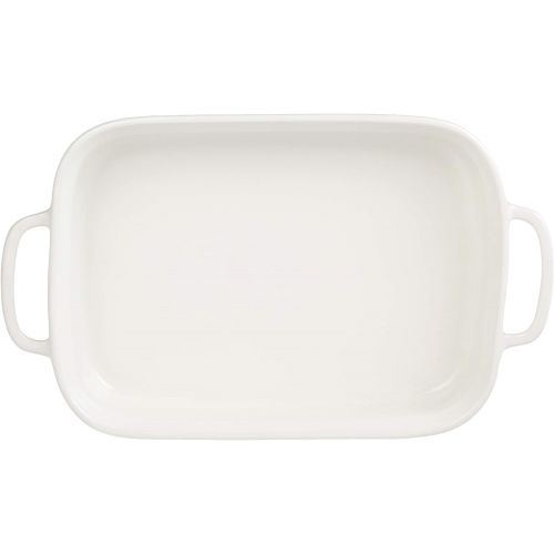 르크루제 Le Creuset PG2015-13716 Rectangular Dish with Platter Lid, 14 3/4x9x2 1/2 (2.75 qt.), Meringue