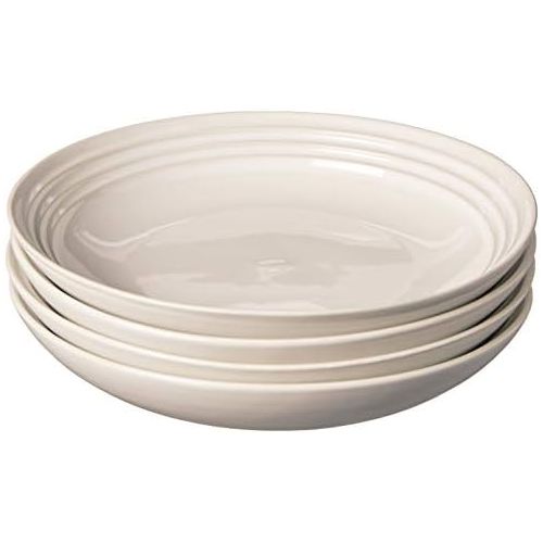 르크루제 Le Creuset PG9005S4-2516 Pasta Bowls (Set of 4), 9.75, White