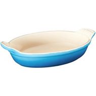 Le Creuset PG0400-202 Heritage Stoneware Oval Au Gratin Dish, 24-Ounce, Flame