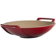 Le Creuset PG0500CB-2067 Stoneware Wok Dish, 28-Ounce, Cerise
