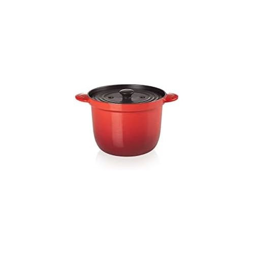 르크루제 Le Creuset LS4101S-1867SS Enameled Cast Iron Rice Pot with Stoneware Insert, 2.25-Quart, Cerise