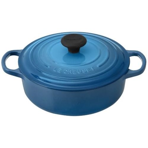 르크루제 Le Creuset Signature Round Wide 3-1/2-Quart Dutch Oven, Marseille