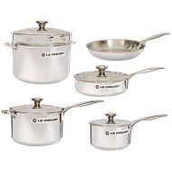 Le Creuset SSP14110 Tri-Ply Stainless Steel Cookware Set, 10-Piece