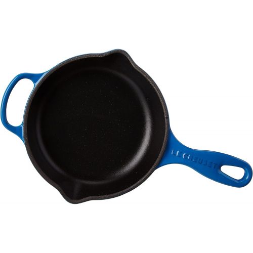 르크루제 Le Creuset LS2024-1659 Enameled Cast Signature Iron Handle Skillet, 6 1/3, Marseille