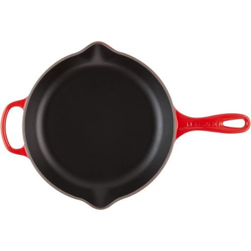 르크루제 Le Creuset LS2024-2667 Signature Iron Handle Skillet, 10-1/4-Inch, Cerise