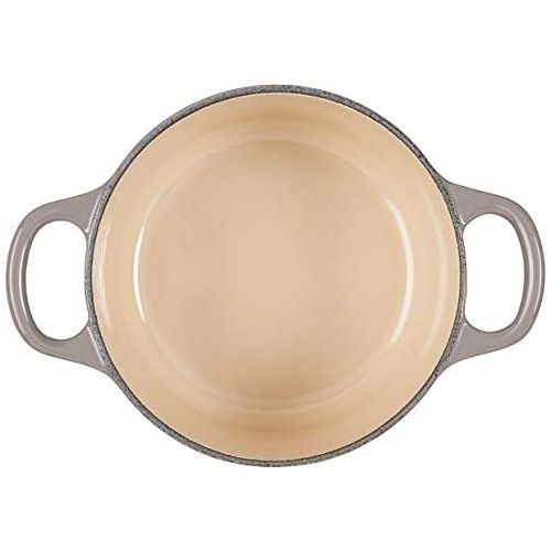 르크루제 Le Creuset LS2501-147FSS Signature Enameled Cast-Iron Round French (Dutch) Oven, 1-Quart Oyster