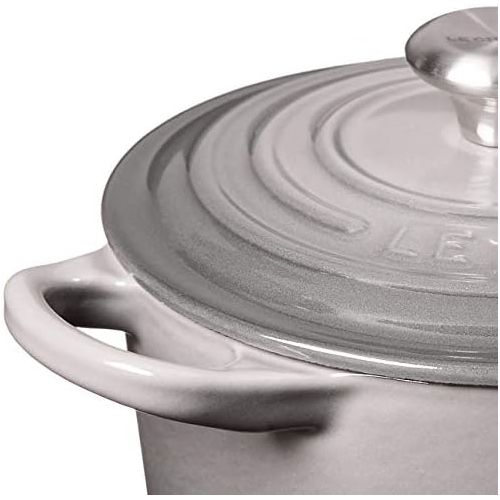 르크루제 Le Creuset LS2501-147FSS Signature Enameled Cast-Iron Round French (Dutch) Oven, 1-Quart Oyster