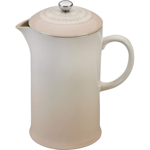 르크루제 Le Creuset Meringue Stoneware 34 Ounce French Press Coffee Maker