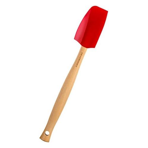 르크루제 Le Creuset Silicone Craft Series Small Spatula, 11 1/8 x 1 3/4, Cerise