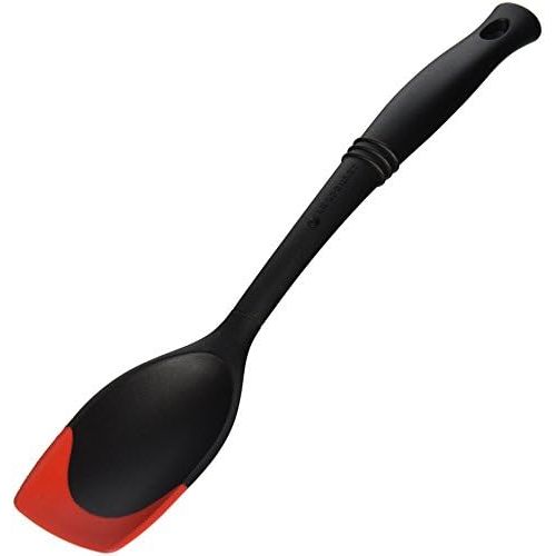 르크루제 Le Creuset Revolution Bi-Material Saute Spoon, 13.5 x 2.5, Cerise