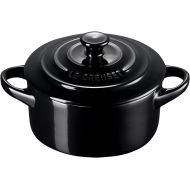 Le Creuset Stoneware Mini Round Cocotte, 8 oz, Black