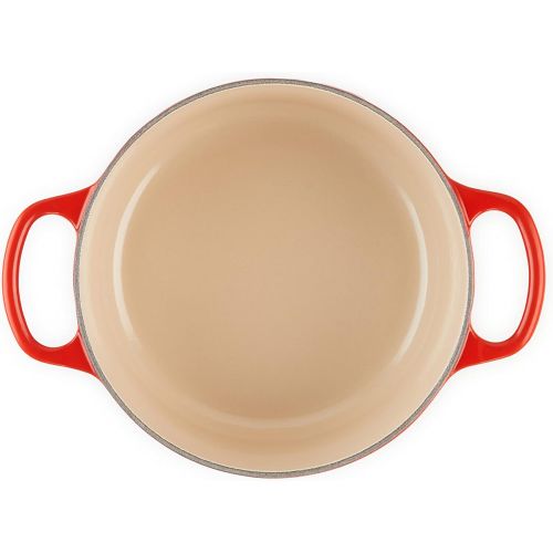 르크루제 Le Creuset Enameled Cast Iron Signature Round Dutch Oven, 2 qt., Cerise