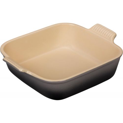 르크루제 Le Creuset Stoneware Heritage Square Dish, 3 qt. (9), Oyster