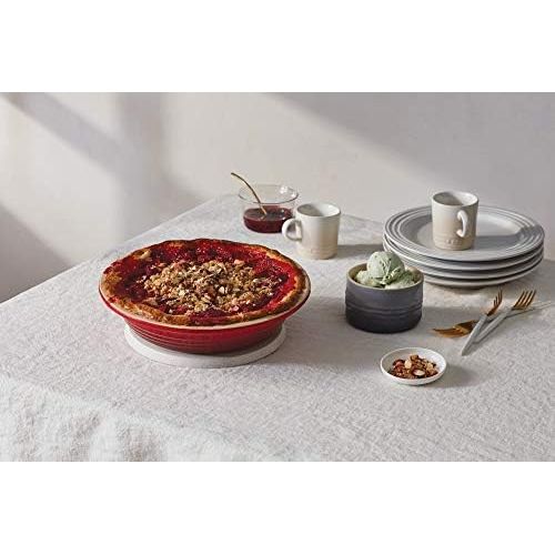 르크루제 Le Creuset Stoneware Pie Dish, 9, Cerise