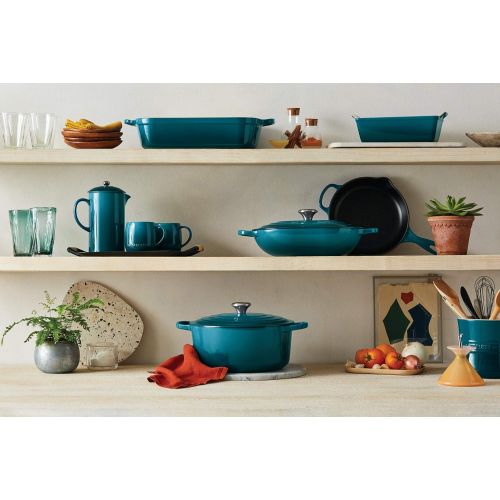 르크루제 Le Creuset Stoneware Stackable Ramekin, 7 oz., Deep Teal