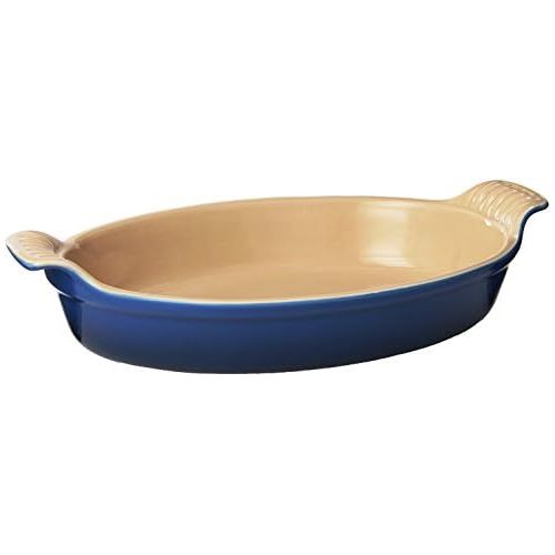 르크루제 Le Creuset Stoneware Heritage Oval Au Gratin, 1 qt. (9.5), Marseille