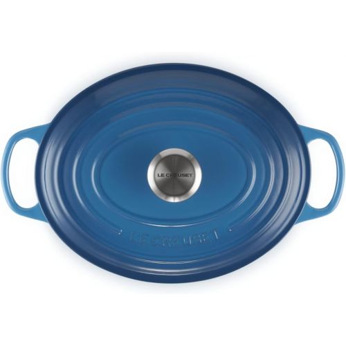 르크루제 Le Creuset Enameled Cast Iron Signature Oval Dutch Oven, 9.5 qt., Marseille