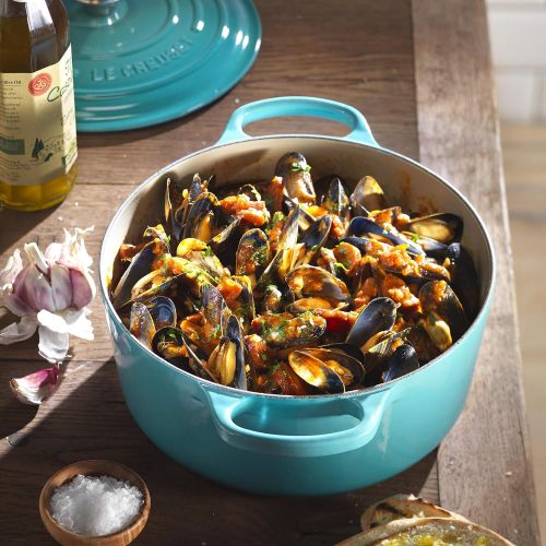 르크루제 Le Creuset Signature Cast Iron Round Casserole, 26 cm - Teal