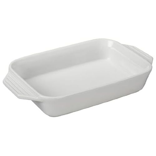 르크루제 Le Creuset Stoneware Rectangular Dish, 3.15 qt. (12.5 x 8.25), White