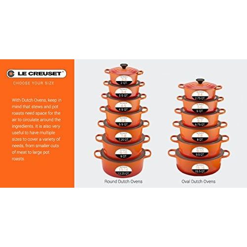 르크루제 Le Creuset of America Enameled Dutch Oven, 2.75 qt, Flame